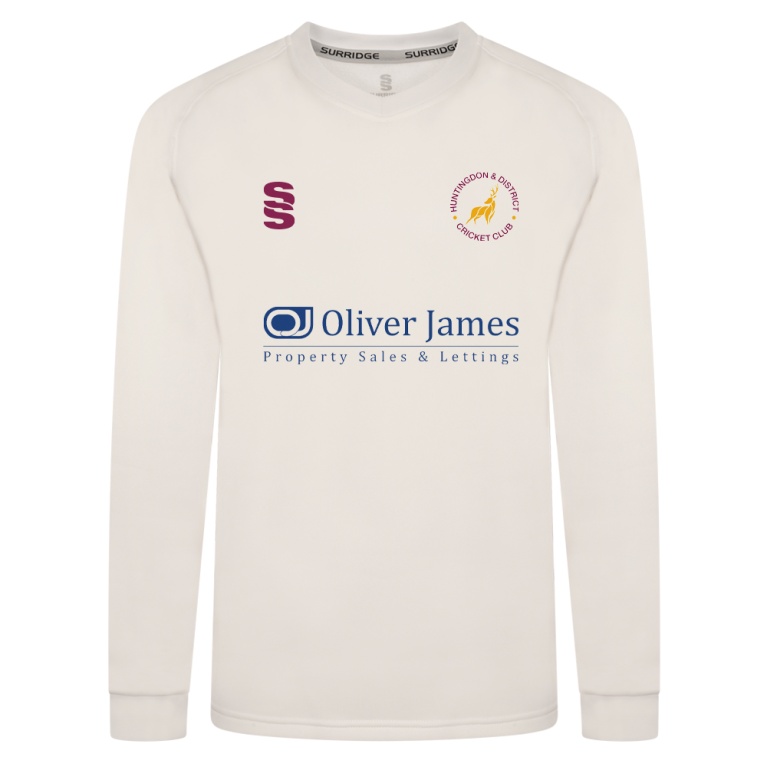 Huntingdon & District CC - Blast Long Sleeve Cricket Sweater