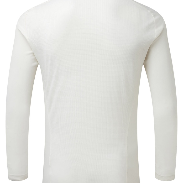 Huntingdon & District CC - Ergo Long Sleeve Maroon Trim Shirt
